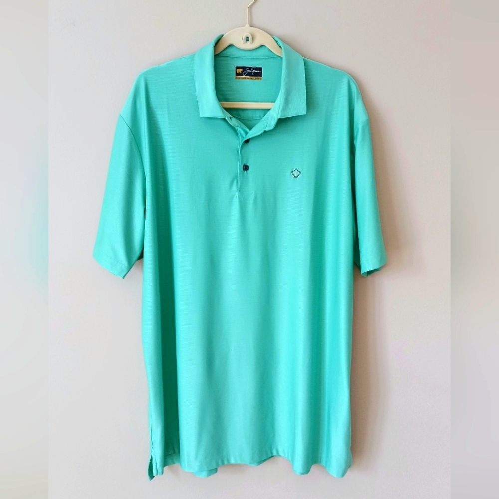 Men's Jack Nickolaus Blue Polo Shirt (Size XL)